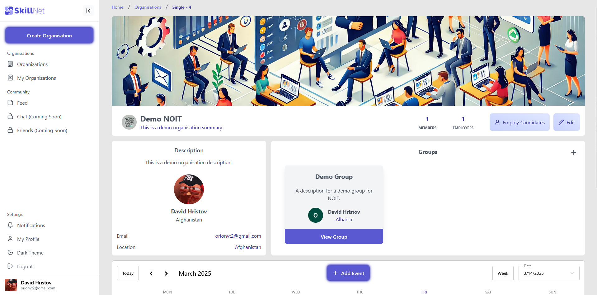 An image of the SkillNet project.